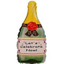 Фольгированный шар &quot;Бутылка шампанского&quot; с гелием
